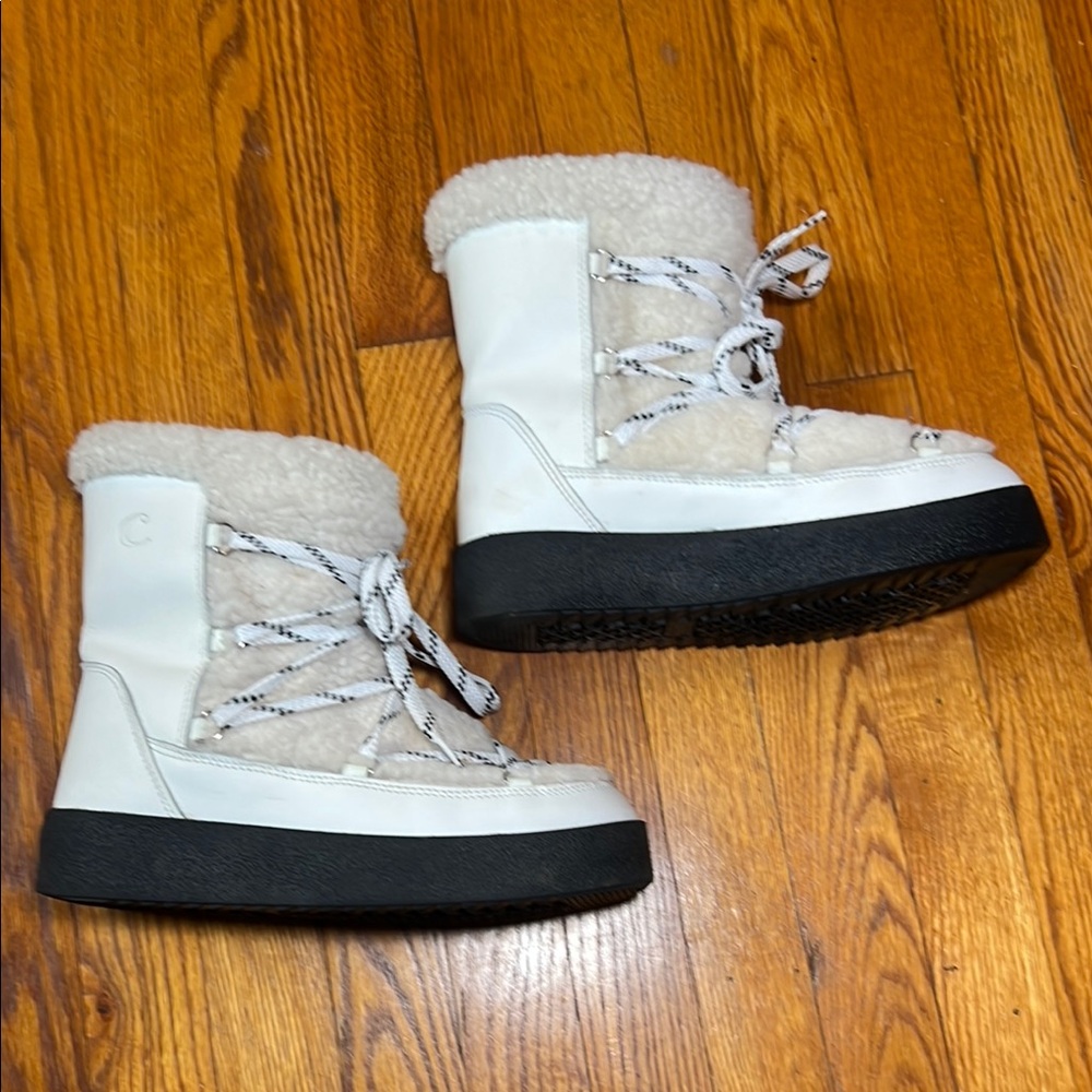 La Canadienne Eloise Shearling-Lined Leather Boots